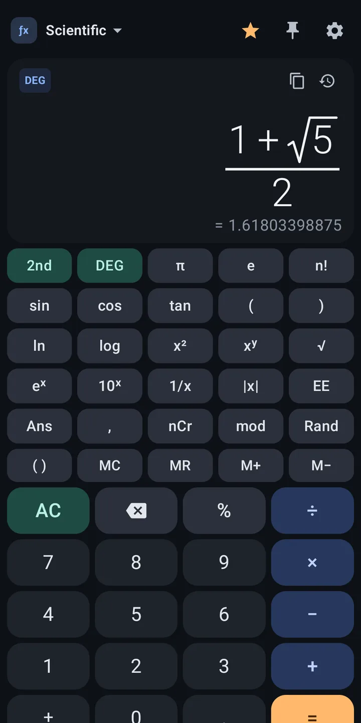 Calculator Magic on a phone