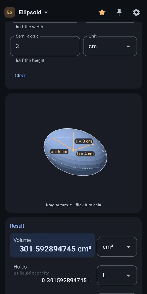 Ellipsoid in 3D