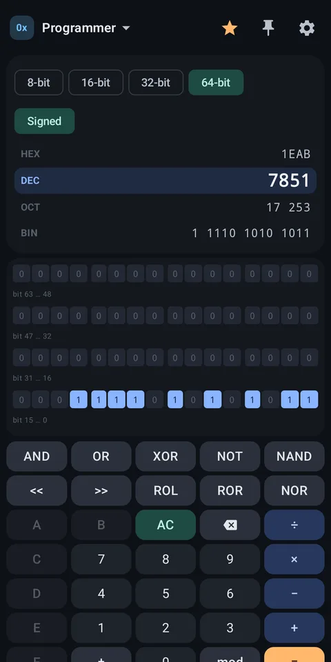 Programmer calculator