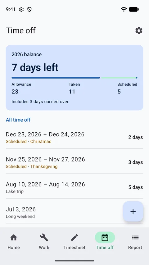 My Work Tracker screenshot 4
